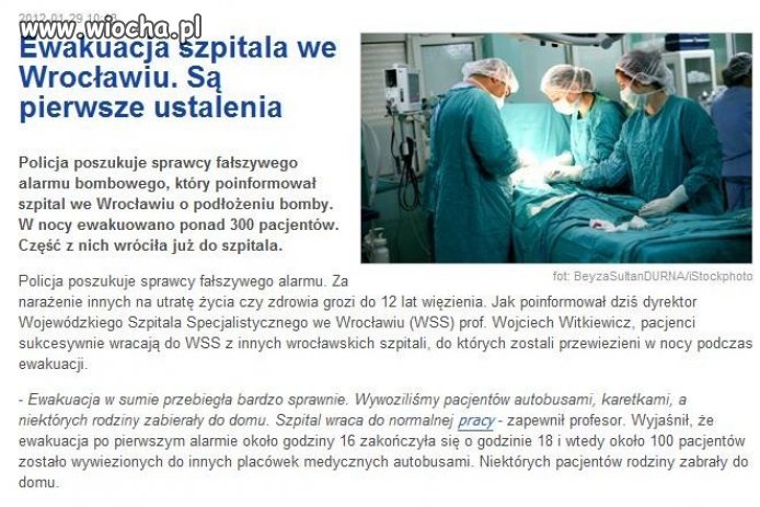 Narażenie zdrowia tylu osób dla kawału to ...