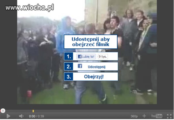 Musisz dodać na Facebooka żeby obejrzeć