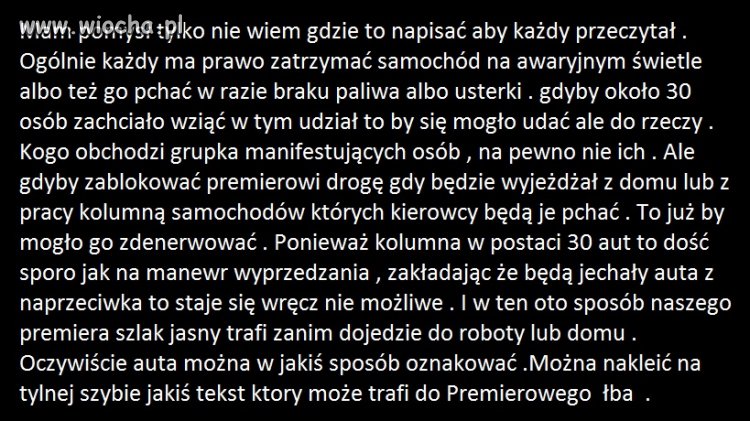 Pomysł  na protest 
