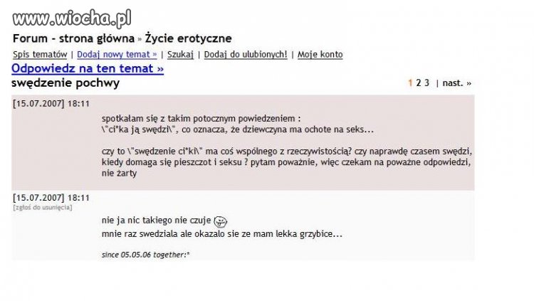 Swędzenie...