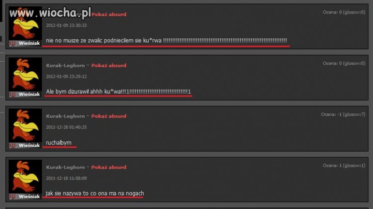 Wiocha na wiocha PL, takim powinno się konta ban..