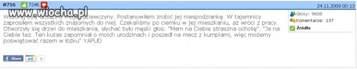 Niespodzianka.