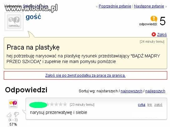 Brak pomysłu na pracę z plastyki?
