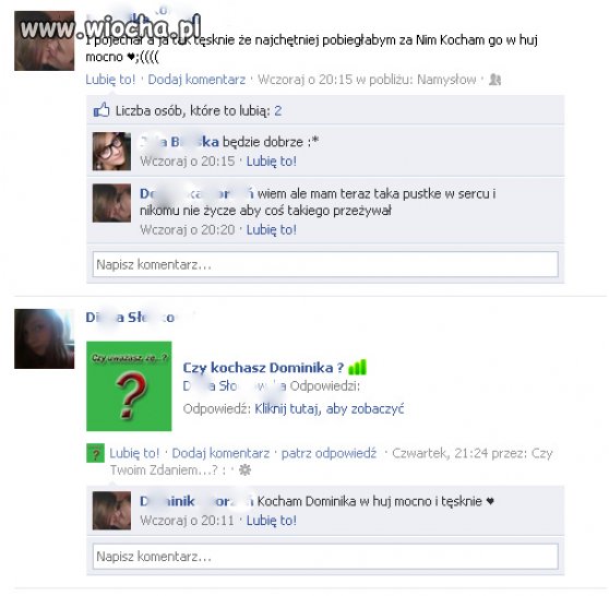 "Kocham go w "huj" mocno"