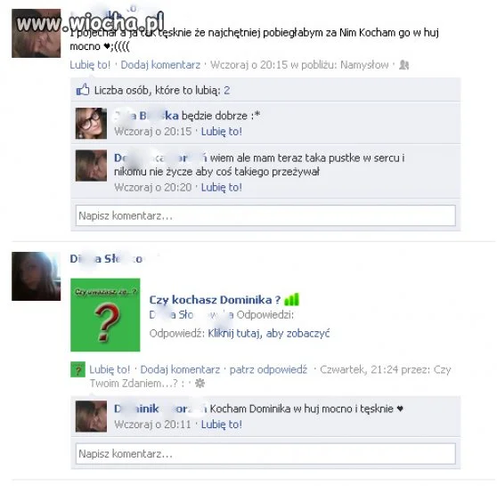 "Kocham go w "huj" mocno"