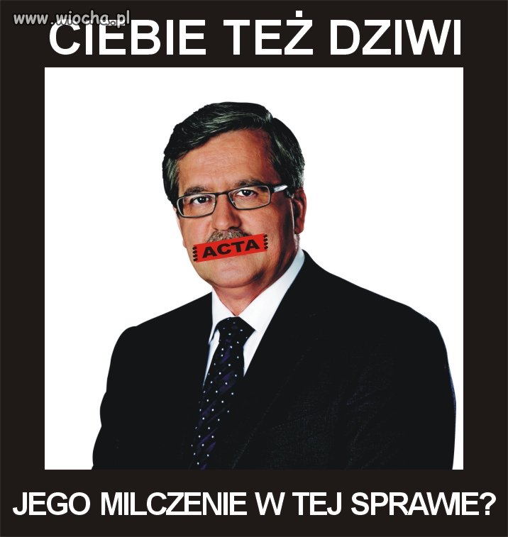 Czy Ciebie też dziwi jego milczenie w tej sprawie?