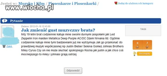 Bieber to delikatny a Miley ostrzejszy rock