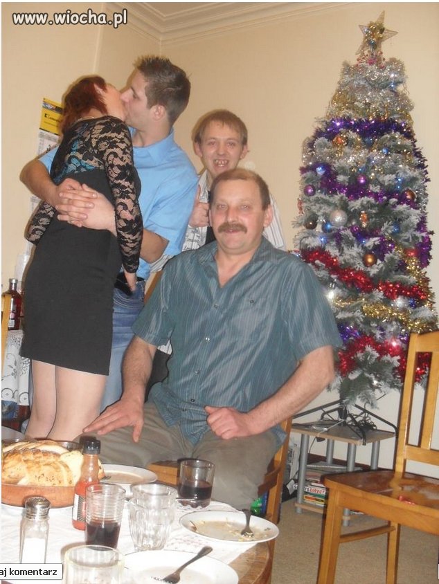 Świąteczny ślimaczek w rodzinnym gronie 
