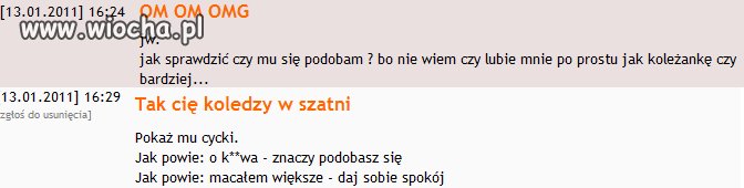 Czy mnie lubi?