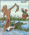 Teraz to kaczka poluje na człowieka 