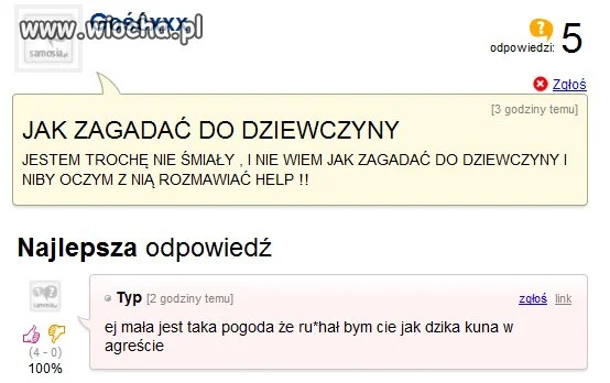 JAK ZAGADAĆ DO DZIEWCZYNY