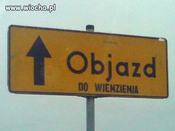 Objazd...