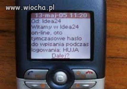 Bardzo oryginalne hasło