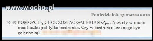 Galerianka w Biedronce ...