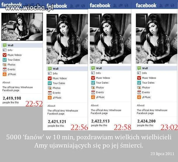 Amy Winehouse, Niemen, Jackson itd