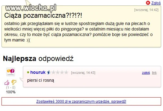 Ciąża pozamaciczna?