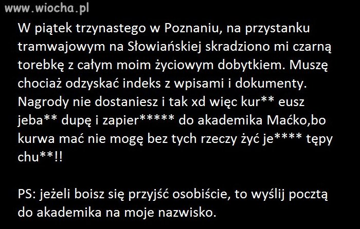 Przesłanie!!