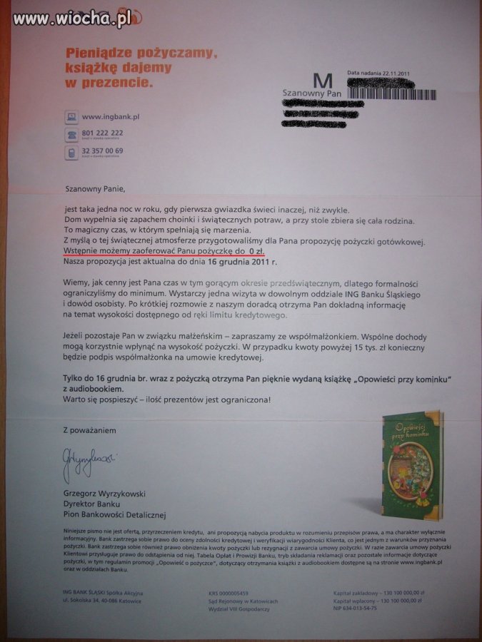 Pożyczka z ing