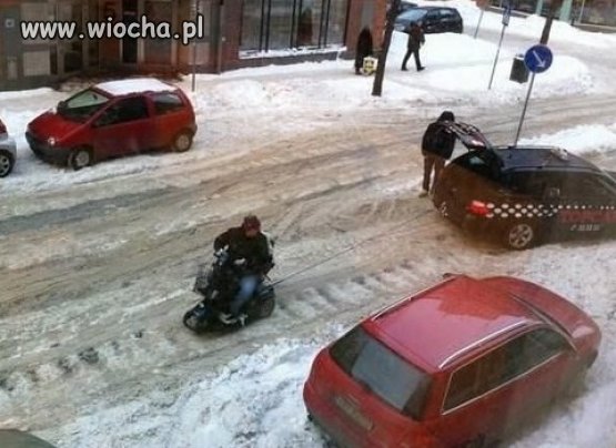 Spoko! wyciągne cię z tej zaspy!
