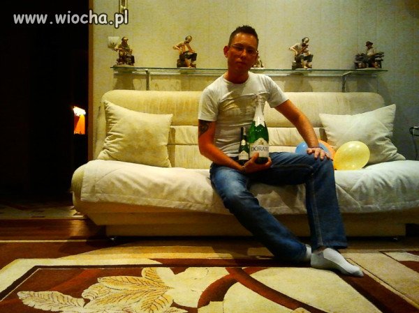 No musiał się pochwialić, że coś pił na sylwka.