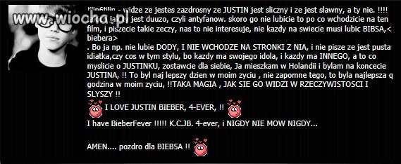Kolejna fanka "BIEBSA"