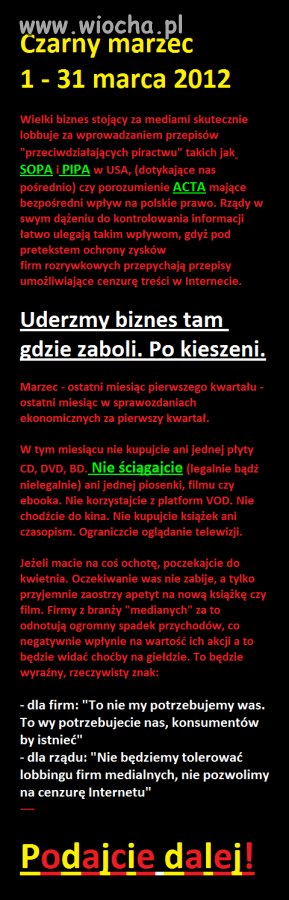 Ograniczanie wolności słowa i Internetu to wiocha!