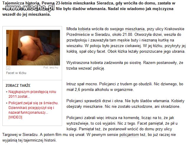 Ciekawe jak on tam wlazł