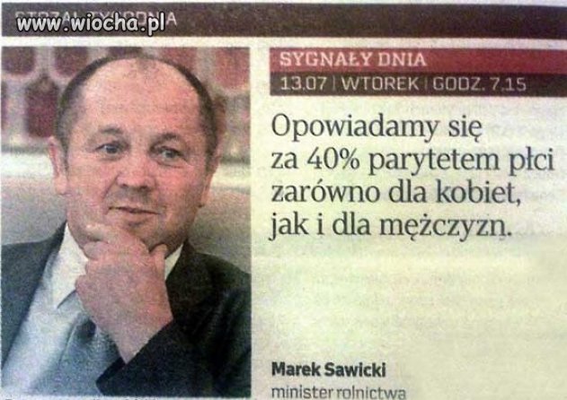 Pan Minister jest swietny z matematyki !