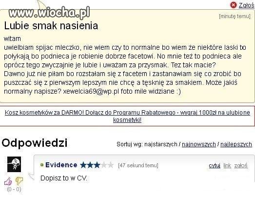 ,,Lubie Smak nasienia'' 