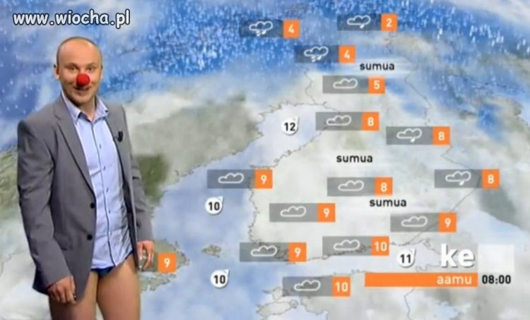Zapomniał spodni?