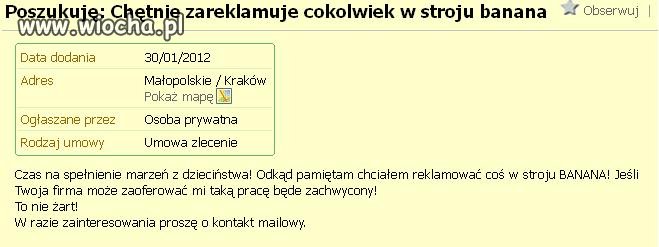 Praca jako banan