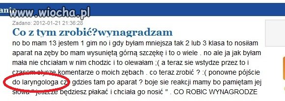 Do laryngologa