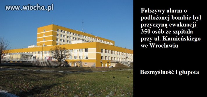 Alarm bombowy we Wrocławiu