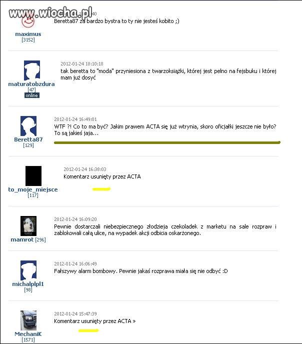 Nie jest za bystra na...