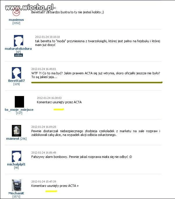 Nie jest za bystra na...