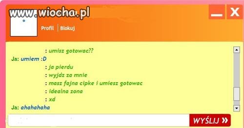 Szczerość na czacie 