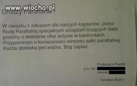 Ogłoszenia parafialne
