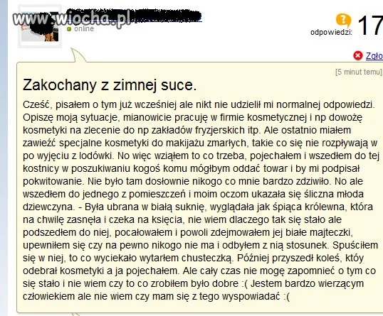 Załamałam się jak to przeczytałam...