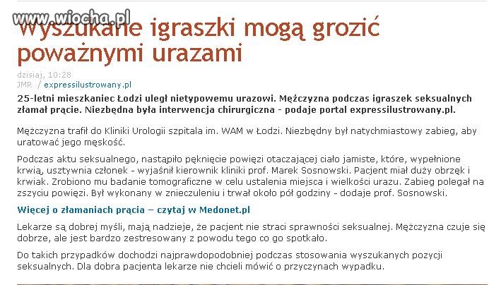 Złamanie penisa