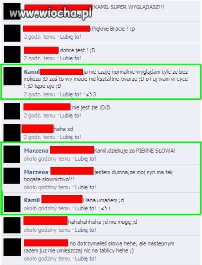 Po ścięciu punkowego irokeza