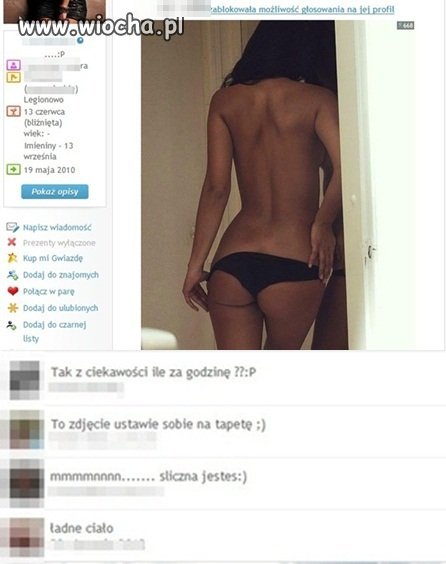 Hmm szacunek do samej siebie nie jest jej mocna ...