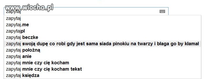 Może twoja dupa...