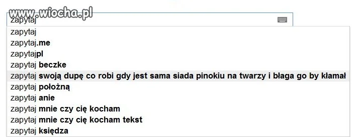 Może twoja dupa...