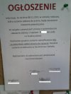 Ogłoszenie w pracy.