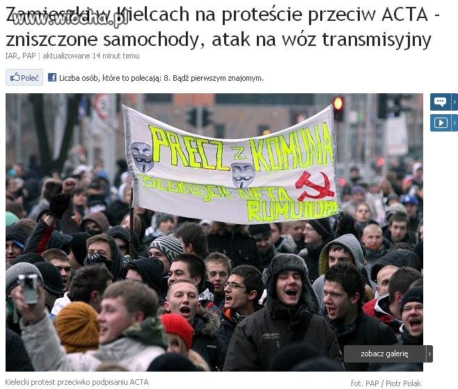 "Grupy młodych ludzi zablokowały skrzyżowanie 