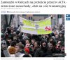 "Grupy młodych ludzi zablokowały skrzyżowanie 