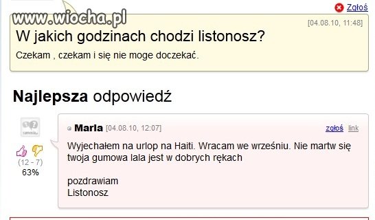 To się dowiedział