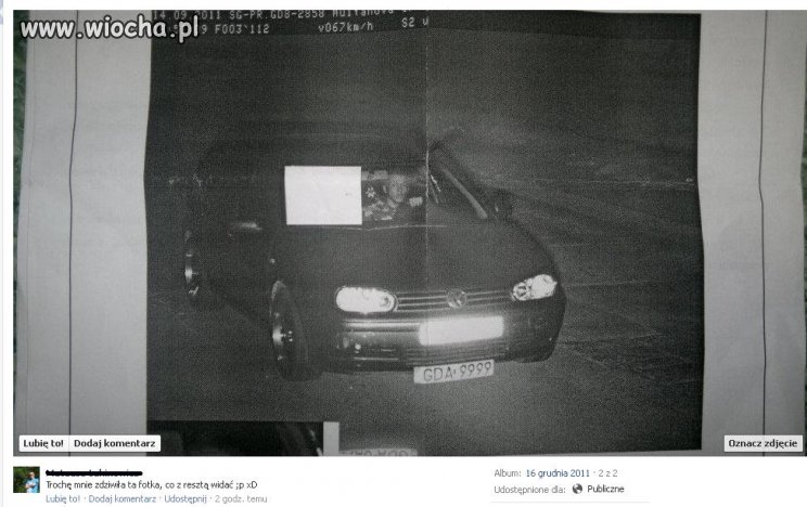 Szpan na fotoradar