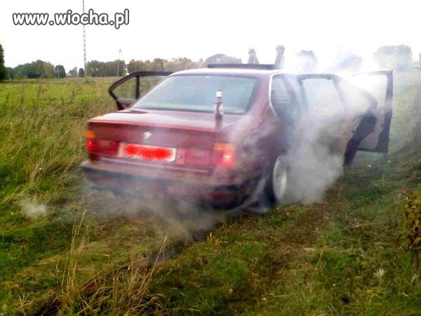 Palenie gumy bmw