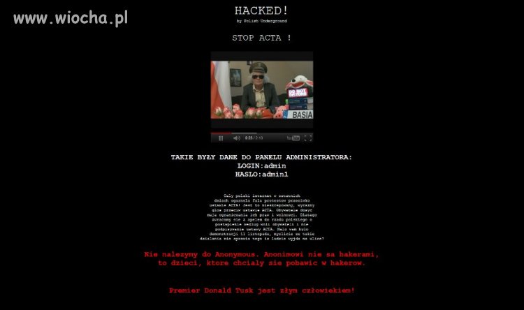 A tak oto wyglądają zabezpieczenia rządowych stron
